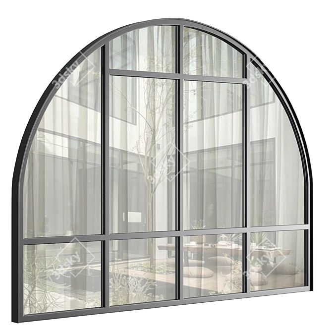 European Window Co Arched Window 3D model image 3