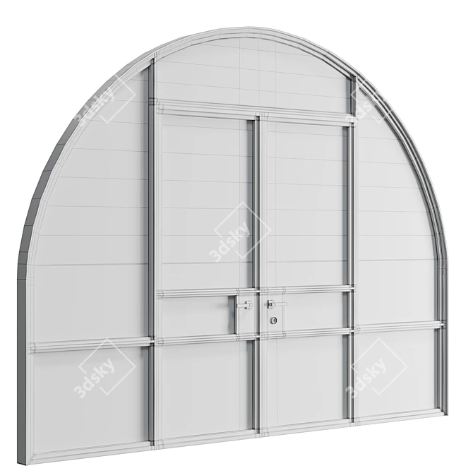 European Window Co Arched Window 3D model image 7