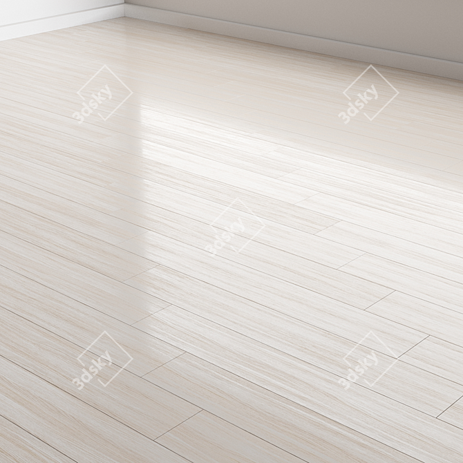 Versatile Oak Flooring 5 Installation Styles 3D model image 1