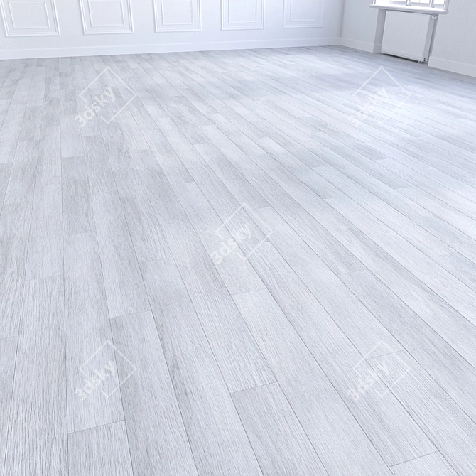 Laminat Wood Flooring 3D Model 3D model image 4