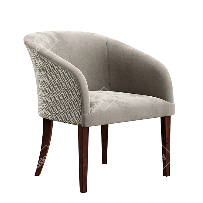 Bouton Konyshev Armchair with TurboSmooth 3D model image 1