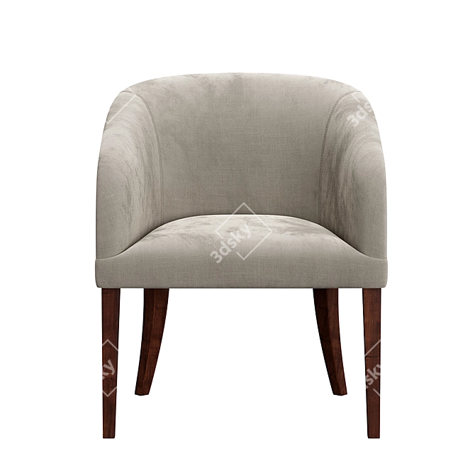 Bouton Konyshev Armchair with TurboSmooth 3D model image 2