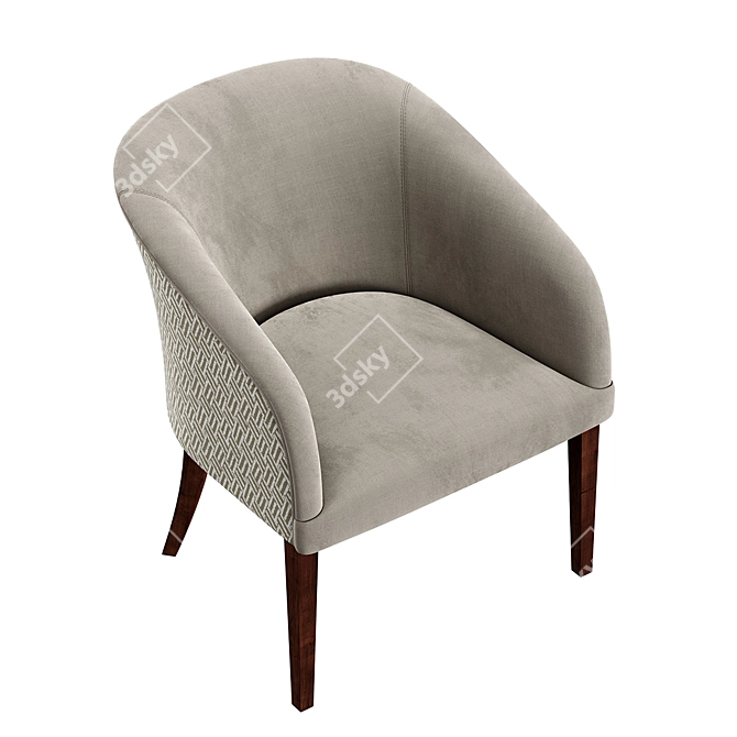 Bouton Konyshev Armchair with TurboSmooth 3D model image 4