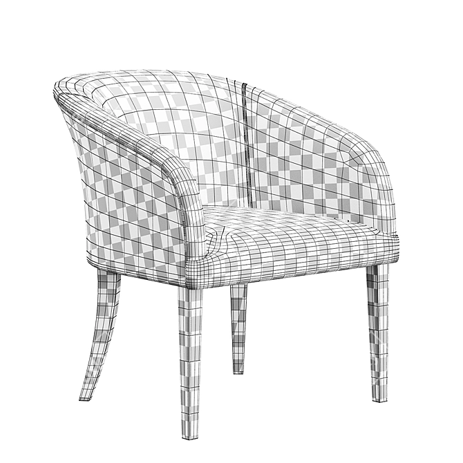 Bouton Konyshev Armchair with TurboSmooth 3D model image 6