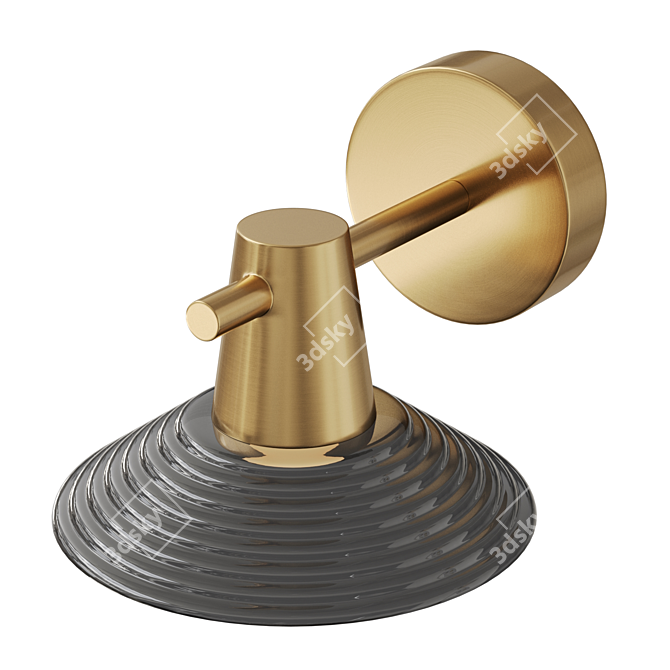 Cicla Wall Brass Cone Sconce 3D model image 4