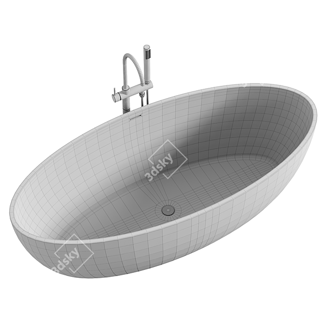 Luxury Madonna Bathtub 3D model image 4