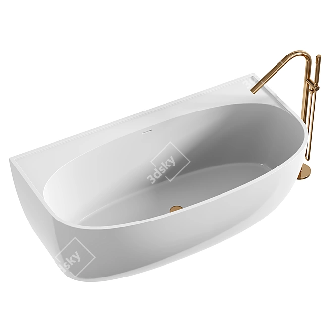 Luxury Relaxation: Miraggo BATHTUB ANNA 3D model image 3