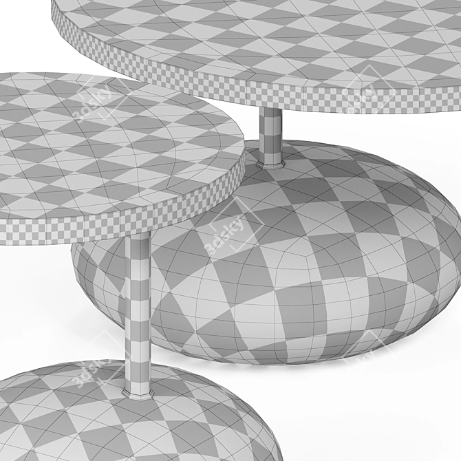 Modern Kreoo Pave Drink Table 3D model image 3