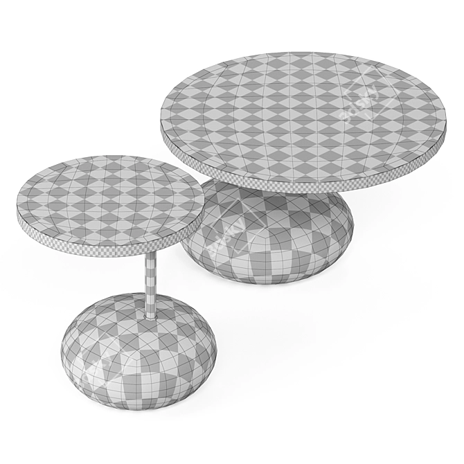 Modern Kreoo Pave Drink Table 3D model image 4