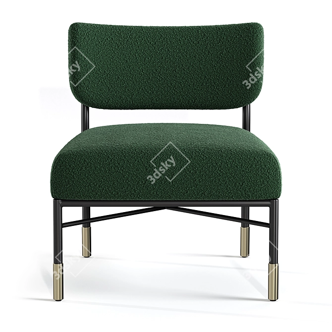 Four Hands Mercer Chair Forest 3D model image 3