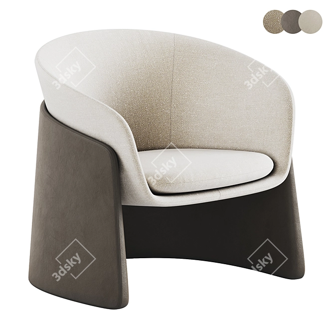 Modern Seba Lounge Davis Furniture 3D model image 1