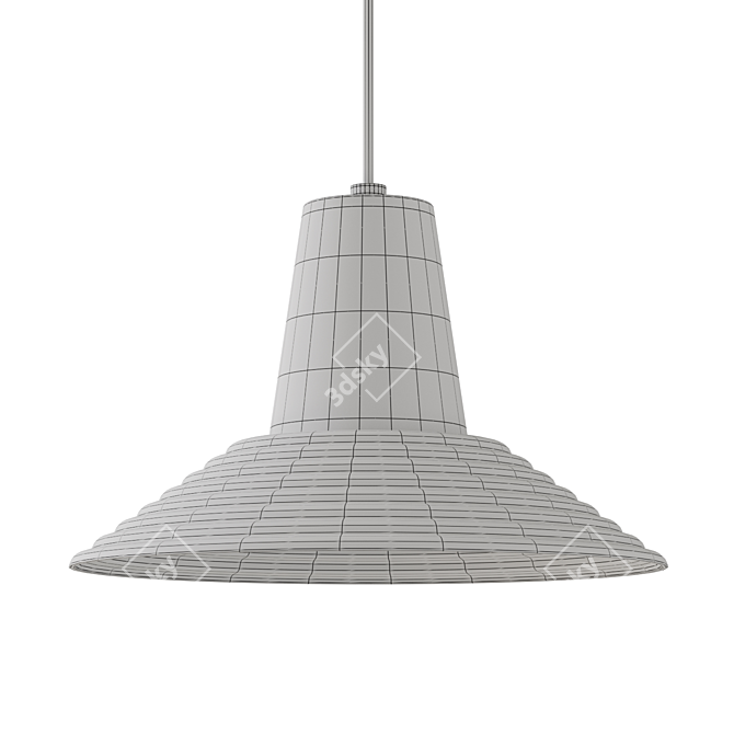 CICLA Brass Glass Pendant Light 3D model image 3