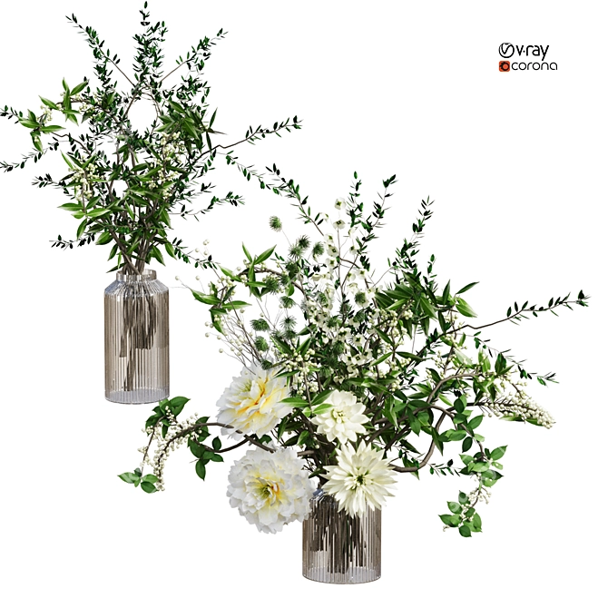 Floral 3D Model Pack 2015 3D model image 2