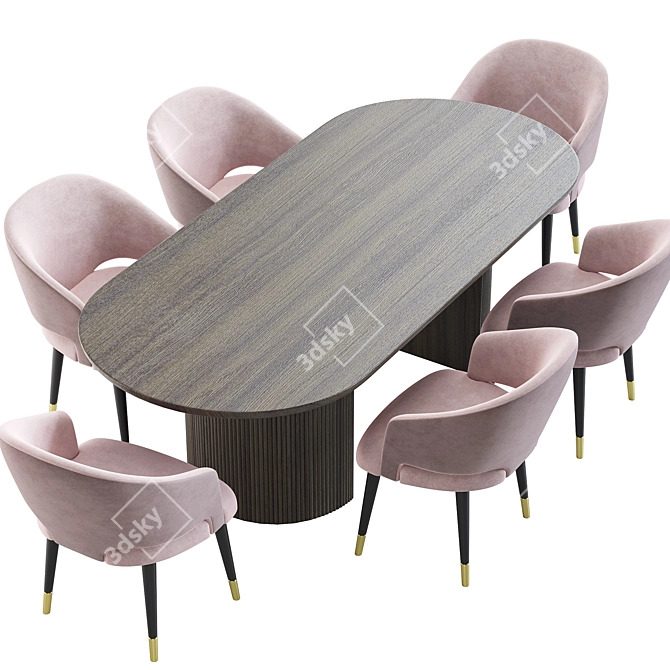 Modern Moon Table Konyshev Design 3D model image 3