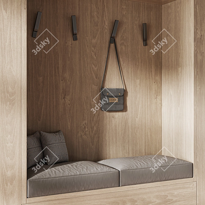 Modern 3D Hallway Design Kit 3D model image 4