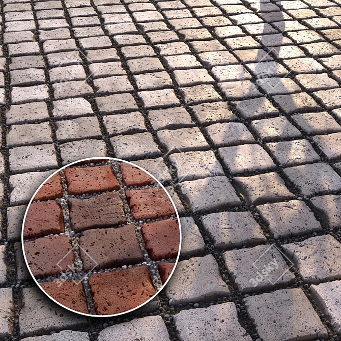  Urban Paving Seamless Texture Pack 3D model image 7