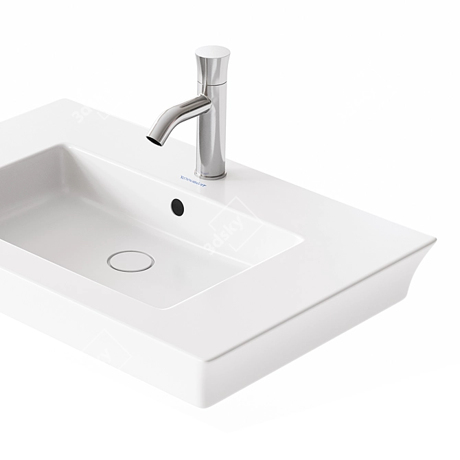 Modern Duravit Washbasin 3D Model 3D model image 5