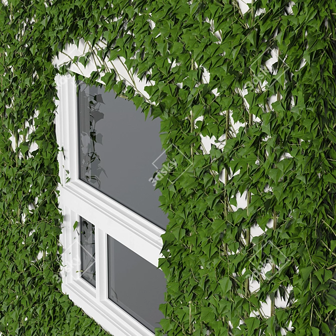 Cozy Ivy Balcony 3D Model 3D model image 2