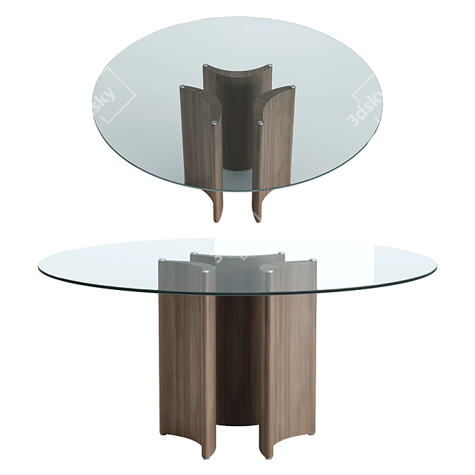 Modern Dining Set Alan Zola 3D model image 3