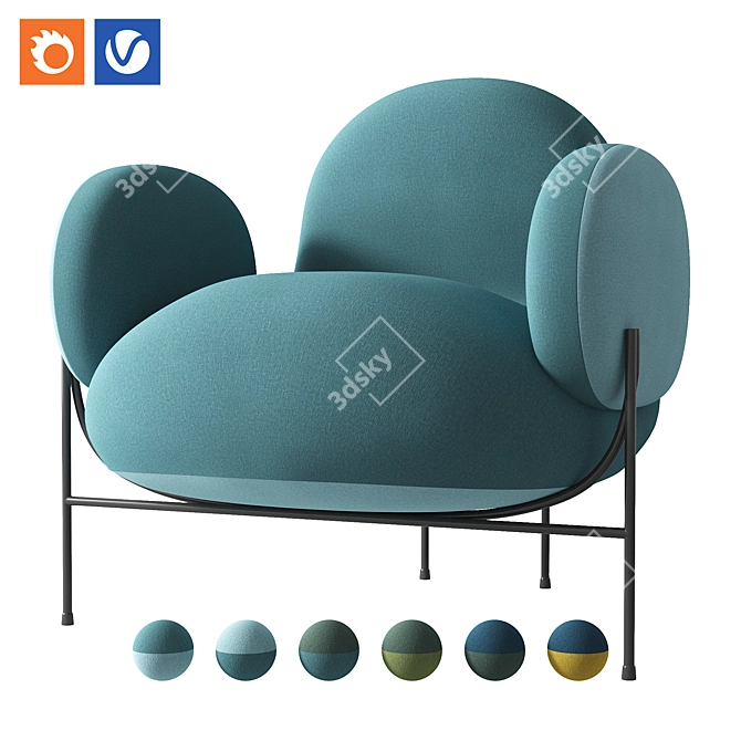 KANO Dolphin Lounge Chair 3D model image 1