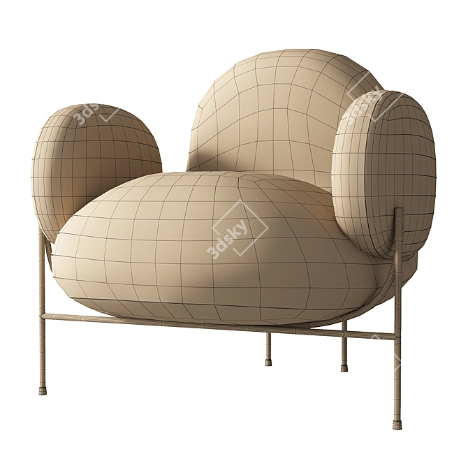 KANO Dolphin Lounge Chair 3D model image 6