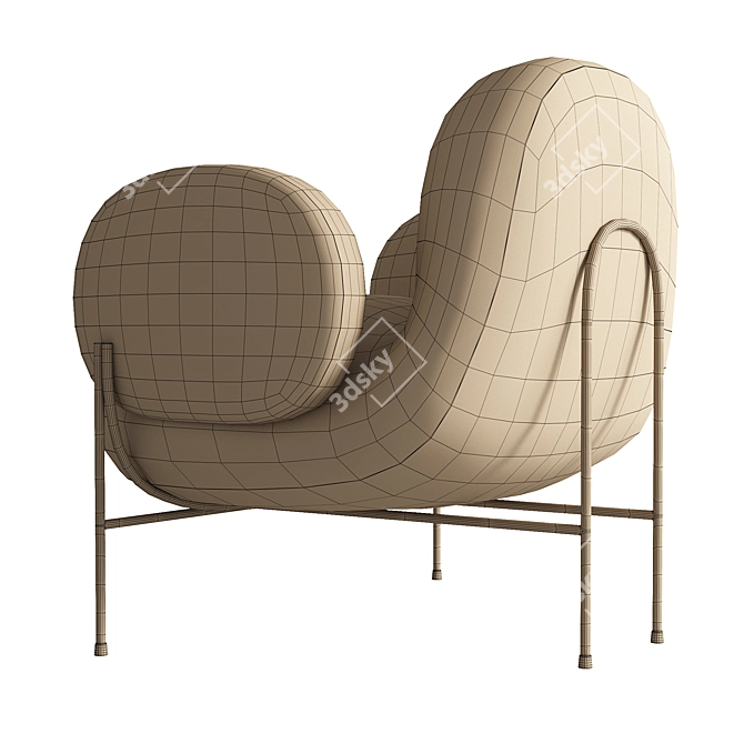 KANO Dolphin Lounge Chair 3D model image 7