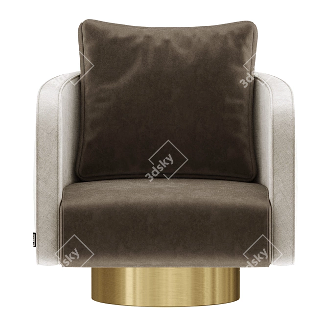 Elegant Her Armchair 2015 Model 3D model image 2