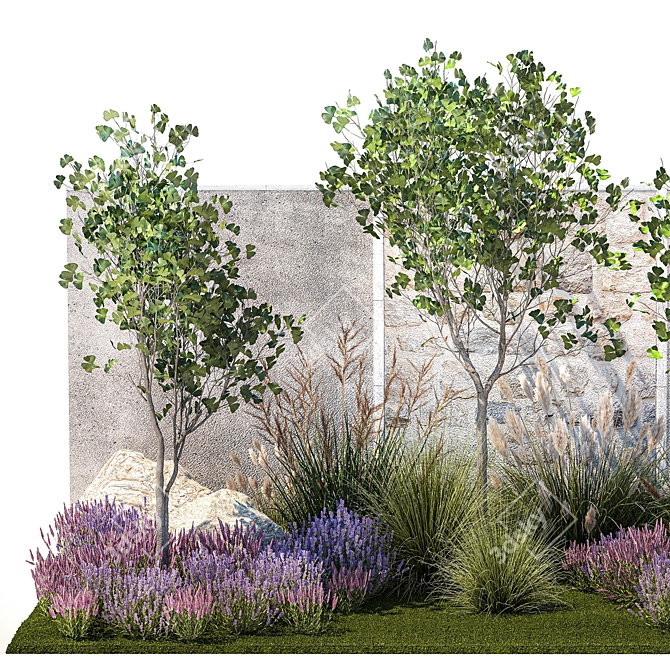 Lavender Mountain Bliss Set 3D model image 2