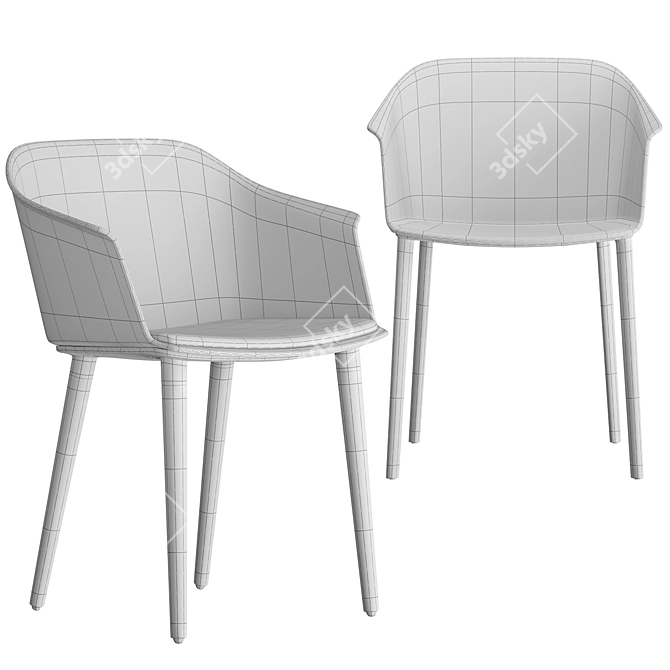 SOLO Corfu Chair: Modern Design 3D model image 6