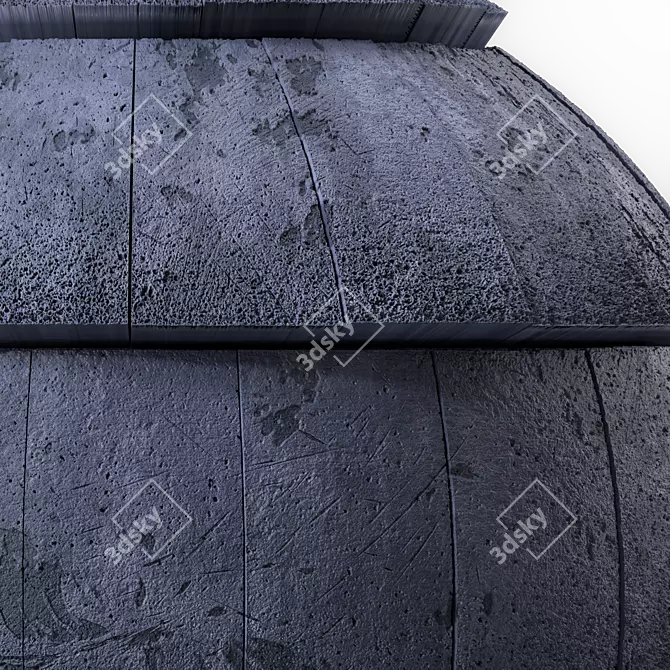  Dirty Concrete Seamless Roofing Materials 3D model image 2