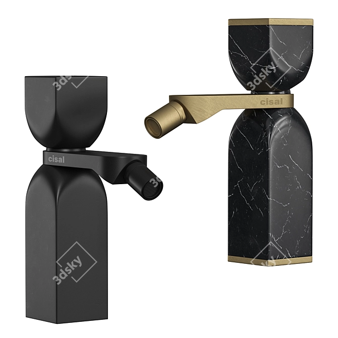 Cisal HI-RISE Bidet Mixer 3D model image 2