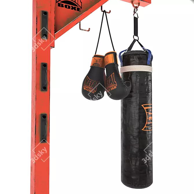 Steel Boxe Gym Gear 3D model image 3