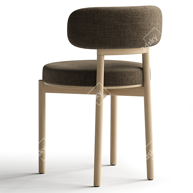 Contemporary Davis Dining Chair in 3D 3D model image 3