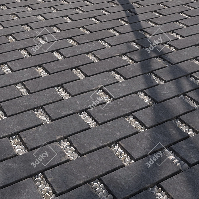 Gravel PBR Texture for Walkways 3D model image 6