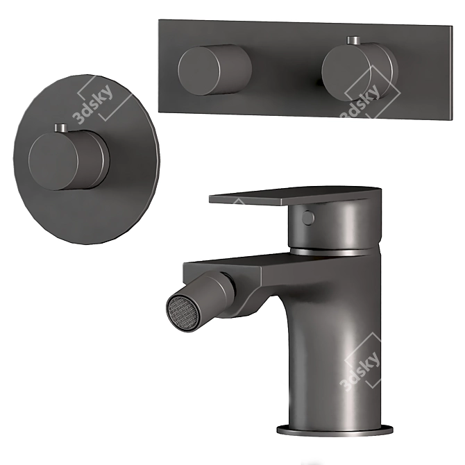 Fantini Myo Modern Faucets Set 3D model image 8