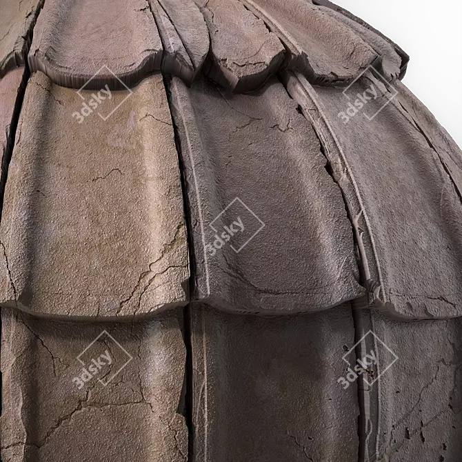 Dirty Concrete Roofing 4k Texture 3D model image 3