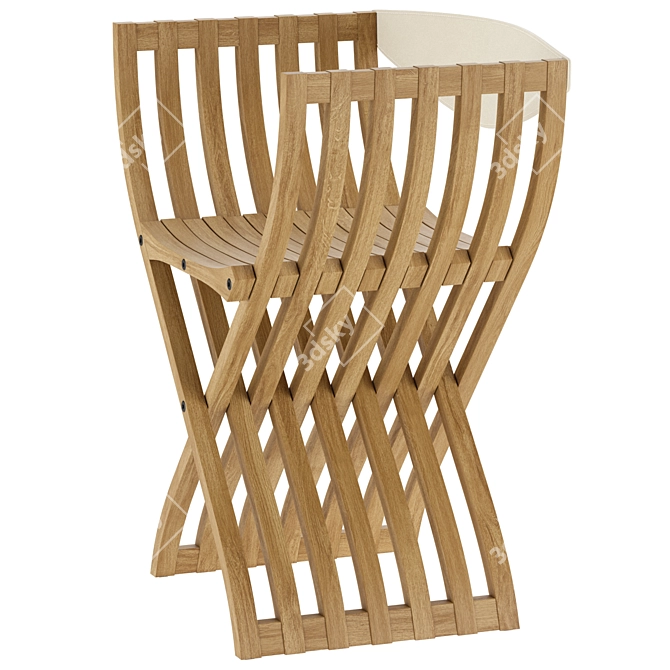 Pierre Paulin Inspired Elegant Chair 3D model image 5