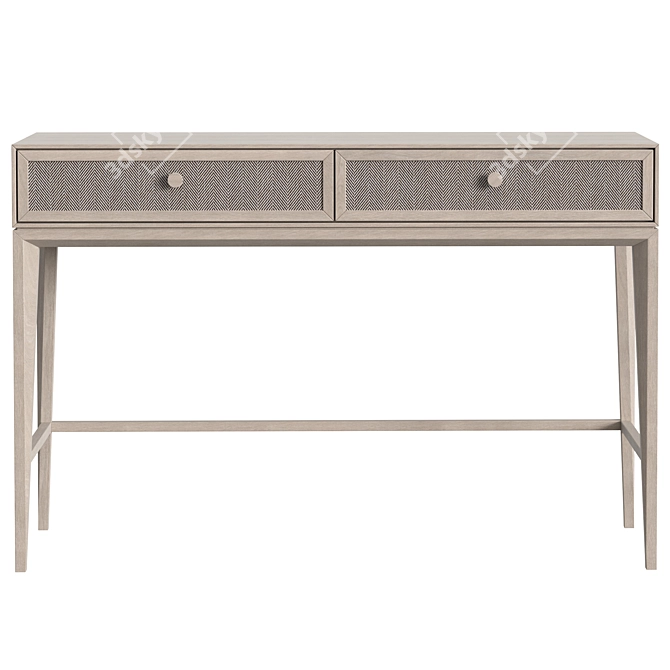 Modern Console with Fabric-Decorated Drawers 3D model image 2