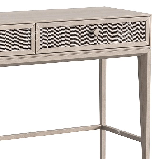 Modern Console with Fabric-Decorated Drawers 3D model image 4