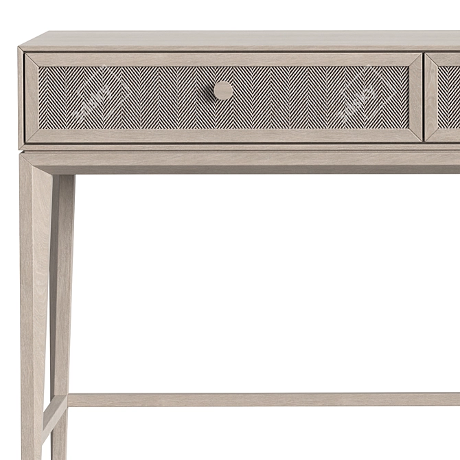 Modern Console with Fabric-Decorated Drawers 3D model image 5