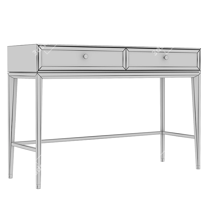 Modern Console with Fabric-Decorated Drawers 3D model image 7