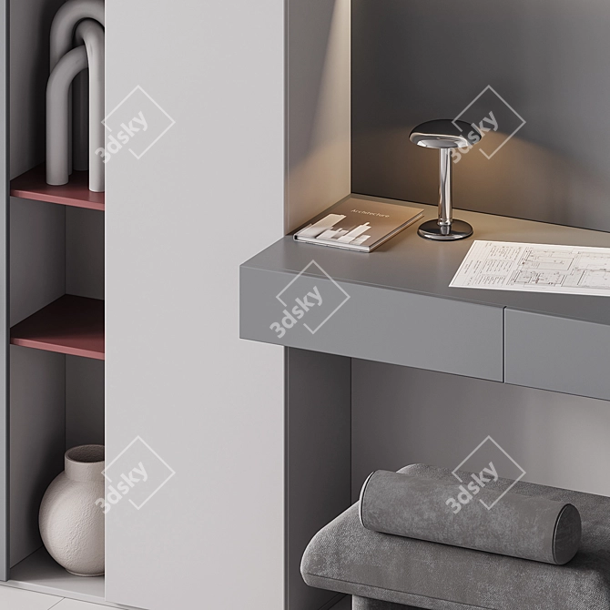 Modern Home Office Set 3D model image 6