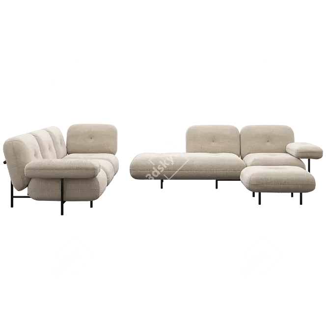 Cantori Cloud Sofas Set 3D model image 5