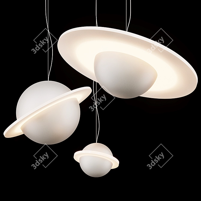 Elegant PARMA Pendant Lamp 3D model image 2