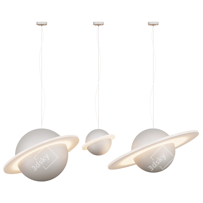 Elegant PARMA Pendant Lamp 3D model image 3