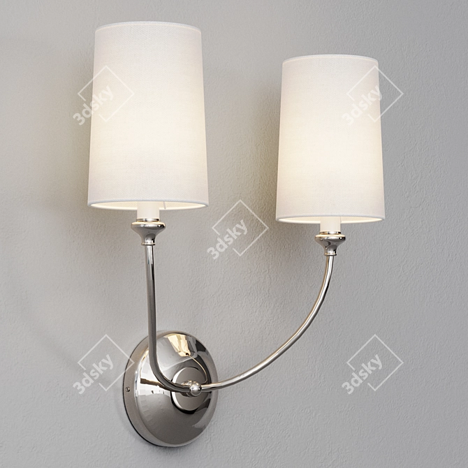 Dual Wall Sconce by Louvre 3D model image 7