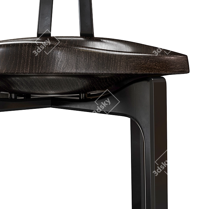 Shadow Black Pepper Bar Stool 3D model image 7