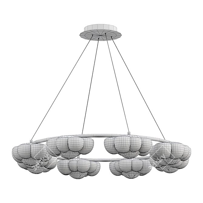  Ethereal Glow Chandelier 3D model image 2