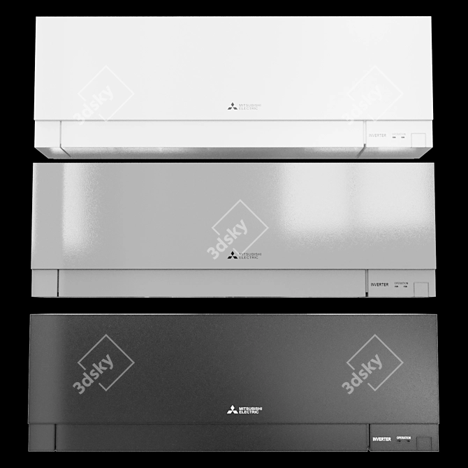 3-in-1 Mitsubishi Air Conditioner 3D model image 3