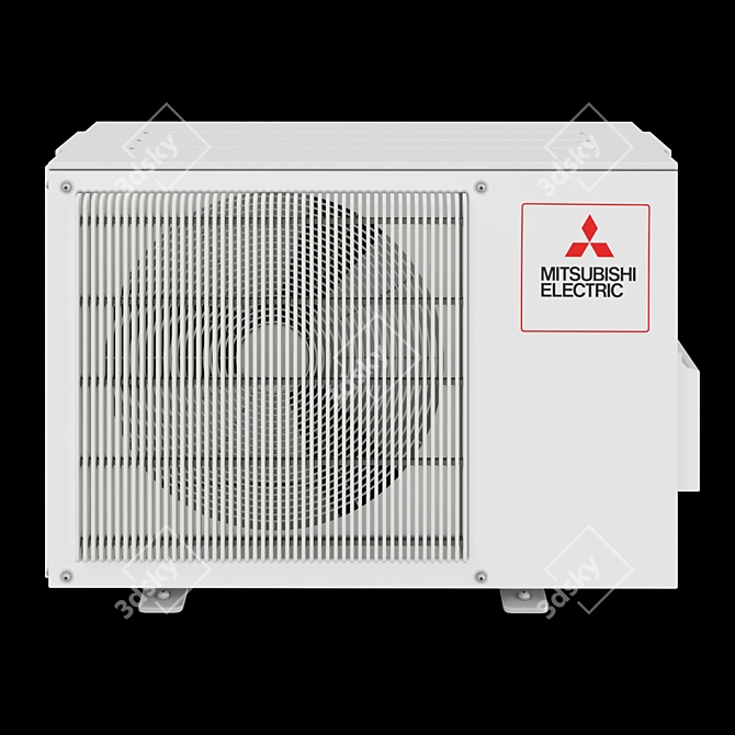 3-in-1 Mitsubishi Air Conditioner 3D model image 4